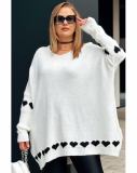 Predĺžený oversize sveter pre moletky Karita